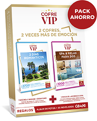 Cofre regalo Cofre Vip: 2 días románticos + spa & relax para dos
